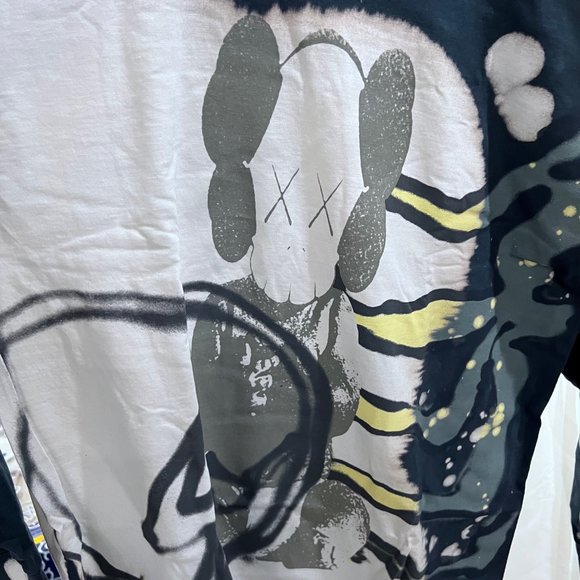 Cactus Jack X KAWS X Fragment Exclusive Logo Long Sleeve Tshirt - Black - Picture 3 of 5